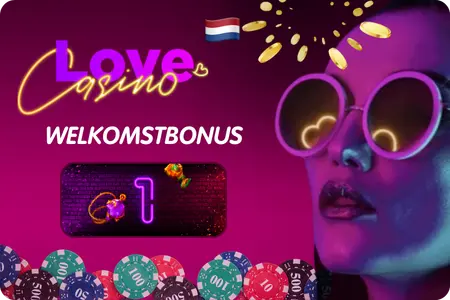 Love Casino inschrijfbonus met gratis spins en chips